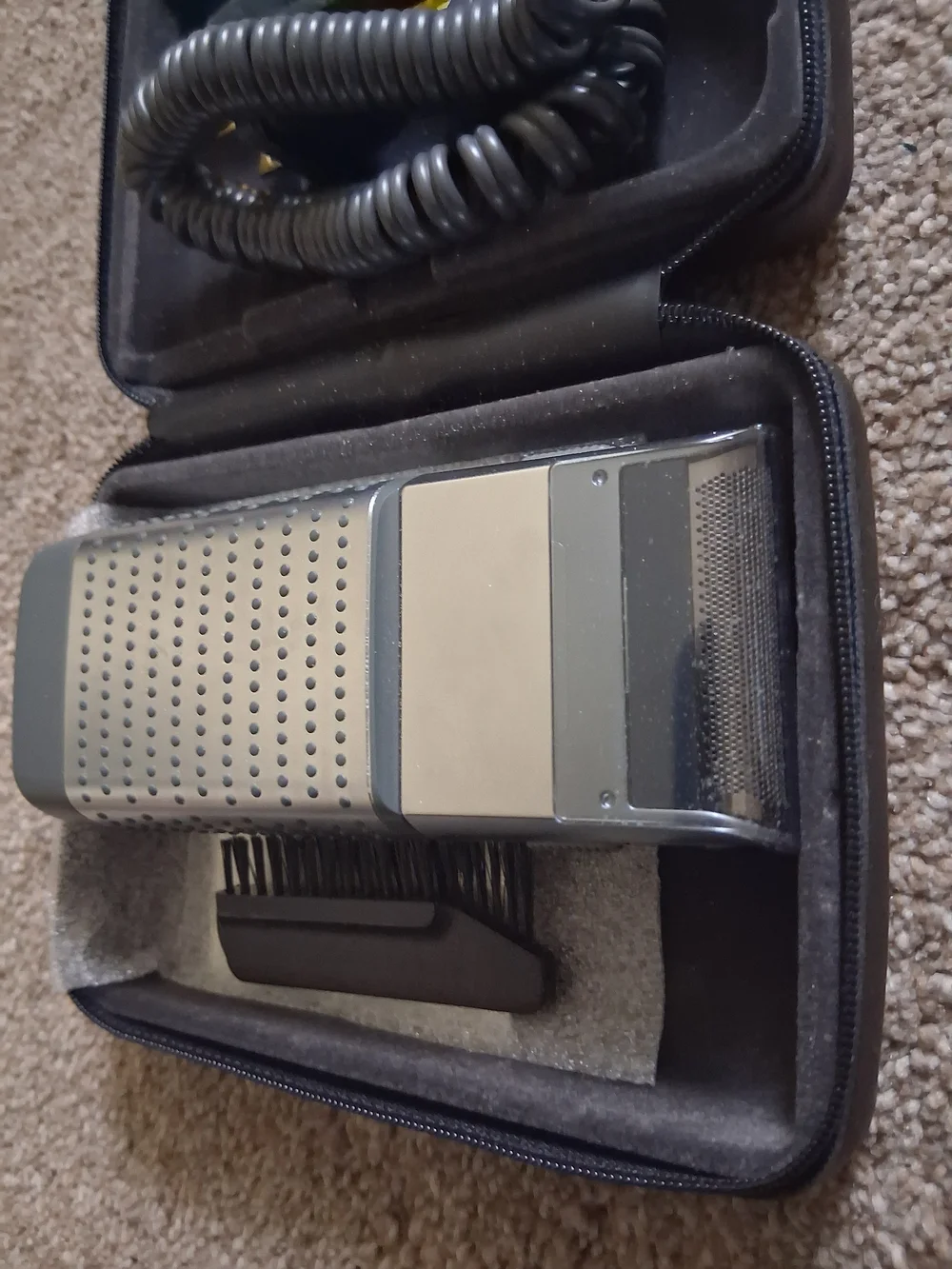 Vintage Braun 3525 System 1-2-3 Shaver Rechargeable Cord/Cordless W. Germany